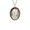 vintage Gold vintage pendant with mother-of-pearl cameo 14 kt