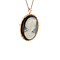 vintage Gold vintage pendant with mother-of-pearl cameo 14 kt