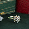vintage Gouden vintage entourage ring met diamant 14 kt