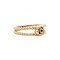 vintage Gold vintage flower ring with sapphire 14 kt