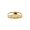 vintage Gouden vintage bloem ring met saffier 14 kt