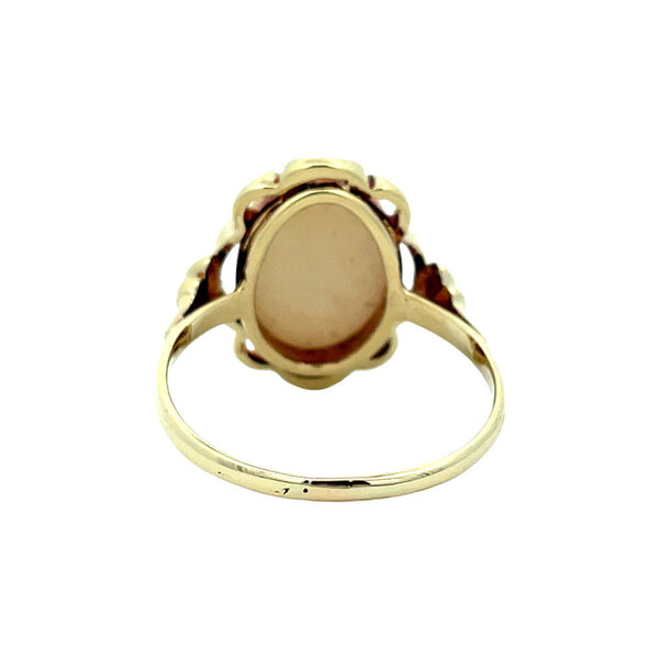vintage Gouden vintage ring met opaal 14 kt