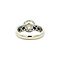 vintage White gold vintage entourage ring with citrine and diamond 18 kt