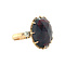 vintage Gold vintage ring with garnet 18 kt