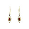 vintage Gold vintage earrings with garnet 14 kt