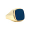 vintage Vintage signet ring with chalcedony 8 kt