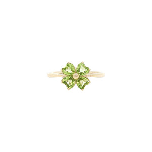 Ring with peridot 9 kt