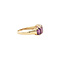 vintage Ring with amethyst 9 kt