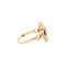 vintage Gouden ring met topaas, saffier en parel 14 kt