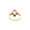 vintage Gold ring with topaz, sapphire and pearl 14 kt