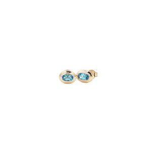 Earrings with topaz 9 kt