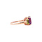 vintage Ring with amethyst and peridot 9 kt