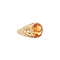 vintage Gold ring with citrine 14 kt