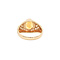 vintage Gouden ring met citrien 14 kt