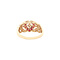 vintage Gold ring with ruby and diamond 14 kt