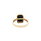 vintage Gold ring with diamond and onyx 14 kt