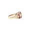vintage Gold ring with opal and amethyst 14 kt