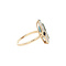 vintage Gold ring with topaz, sapphire and diamond 14 kt
