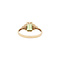 vintage Gold ring with peridot and diamond 14 kt