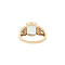 vintage Gold ring with green amethyst 14 kt