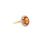 vintage Ring with citrine and diamond 9 kt