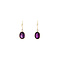 vintage Earrings with amethyst 9 kt
