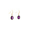 vintage Earrings with amethyst 9 kt