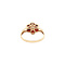 vintage Gold ring with diamond and garnet 14 kt