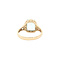 vintage Gouden ring met blauwe topaas 14 kt