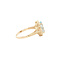 vintage Gold ring with blue topaz 14 kt