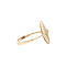 vintage Gouden ring met smaragd en diamant 14 kt