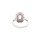 vintage Gold ring with topaz, ruby and diamond 14 kt