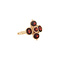 vintage Gold ring with garnet 14 kt