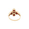 vintage Gold ring with garnet 14 kt