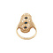 vintage Gold ring with sapphire and diamond 14 kt