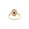 vintage Gold ring with sapphire and diamond 14 kt