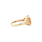 vintage Gold ring with citrine and diamond 14 kt