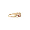 vintage Gouden ring met toermalijn en diamant 14 kt