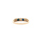 vintage Gold ring with sapphire and diamond 14 kt