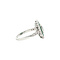 vintage Gouden ring met smaragd en diamant 14 kt