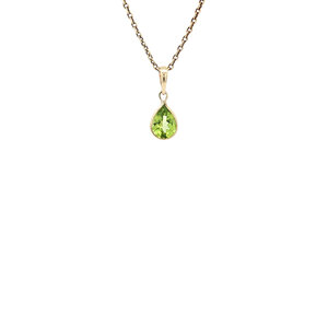 Pendant with peridot 9 kt