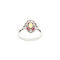 vintage Gold ring with opal, ruby and diamond 14 kt
