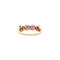 vintage Ring with amethyst and diamond 9 kt