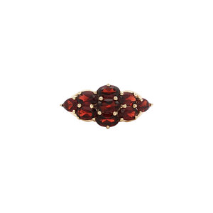 Ring with garnet 9 kt