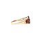 vintage Ring with garnet 9 kt