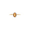 vintage Ring with citrine and diamond 9 kt
