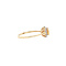 vintage Ring met citrien en diamant 9 kt