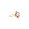 vintage Ring with amethyst and diamond 9 kt