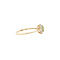 vintage Ring met peridoot en diamant 9 kt
