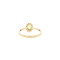 vintage Ring with peridot and diamond 9 kt